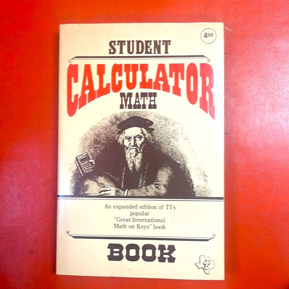 1980 Student Calculator Math Book